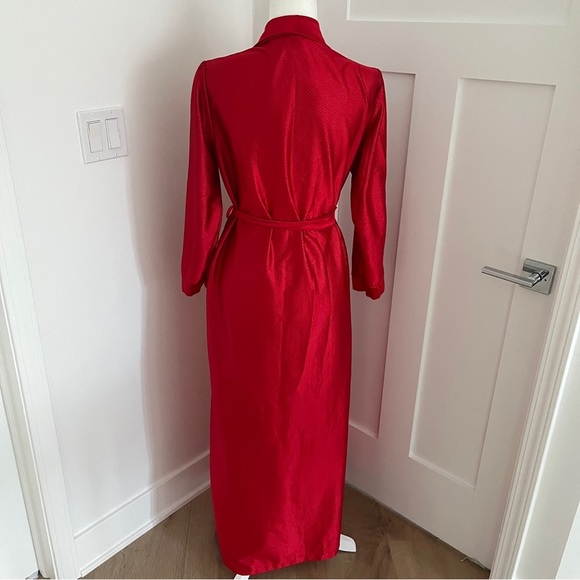Van Raalte Vintage 60s Robe Cover Gown Silky Dacron Polyester Sz M *M11 - Picture 2 of 9